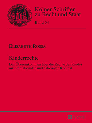 cover image of Kinderrechte